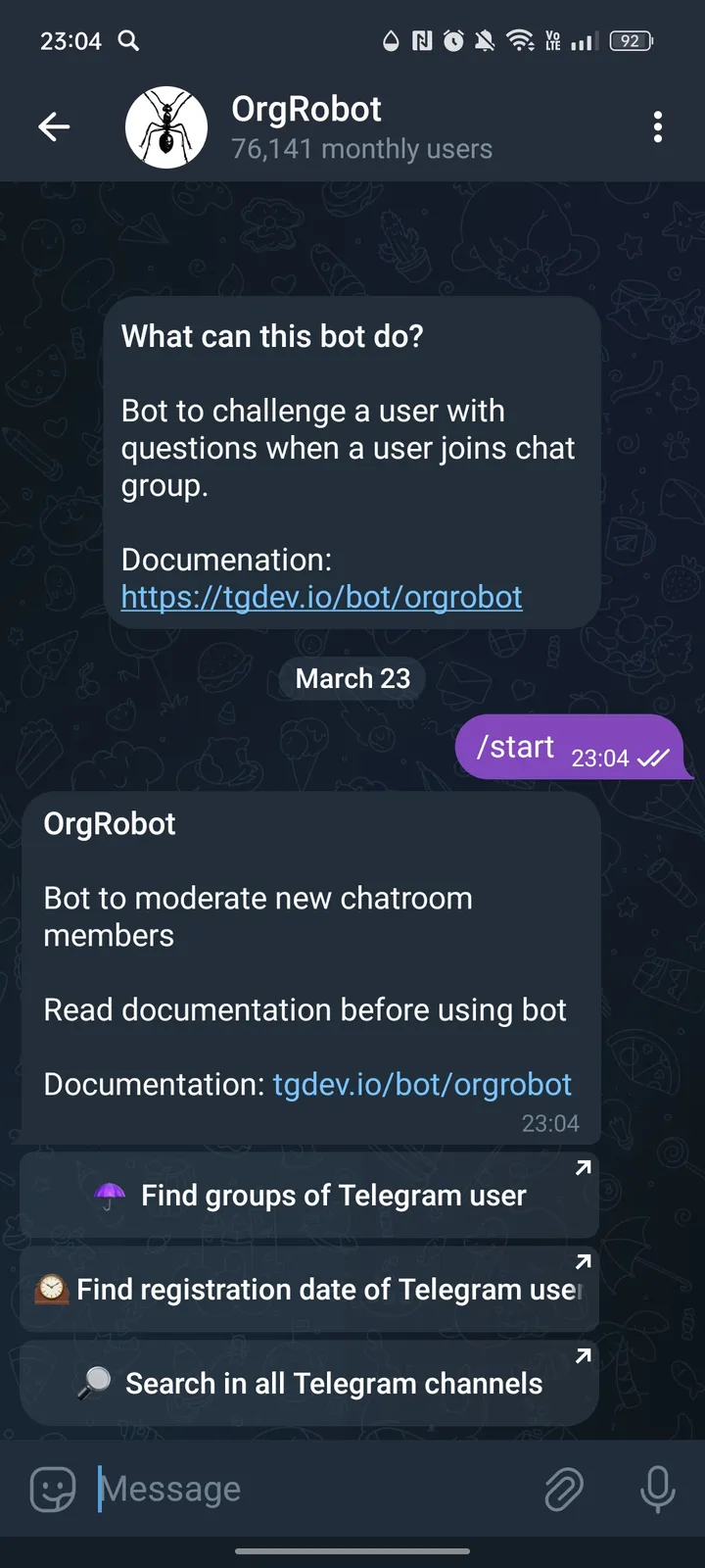 OrgRobot — Screenshot 1