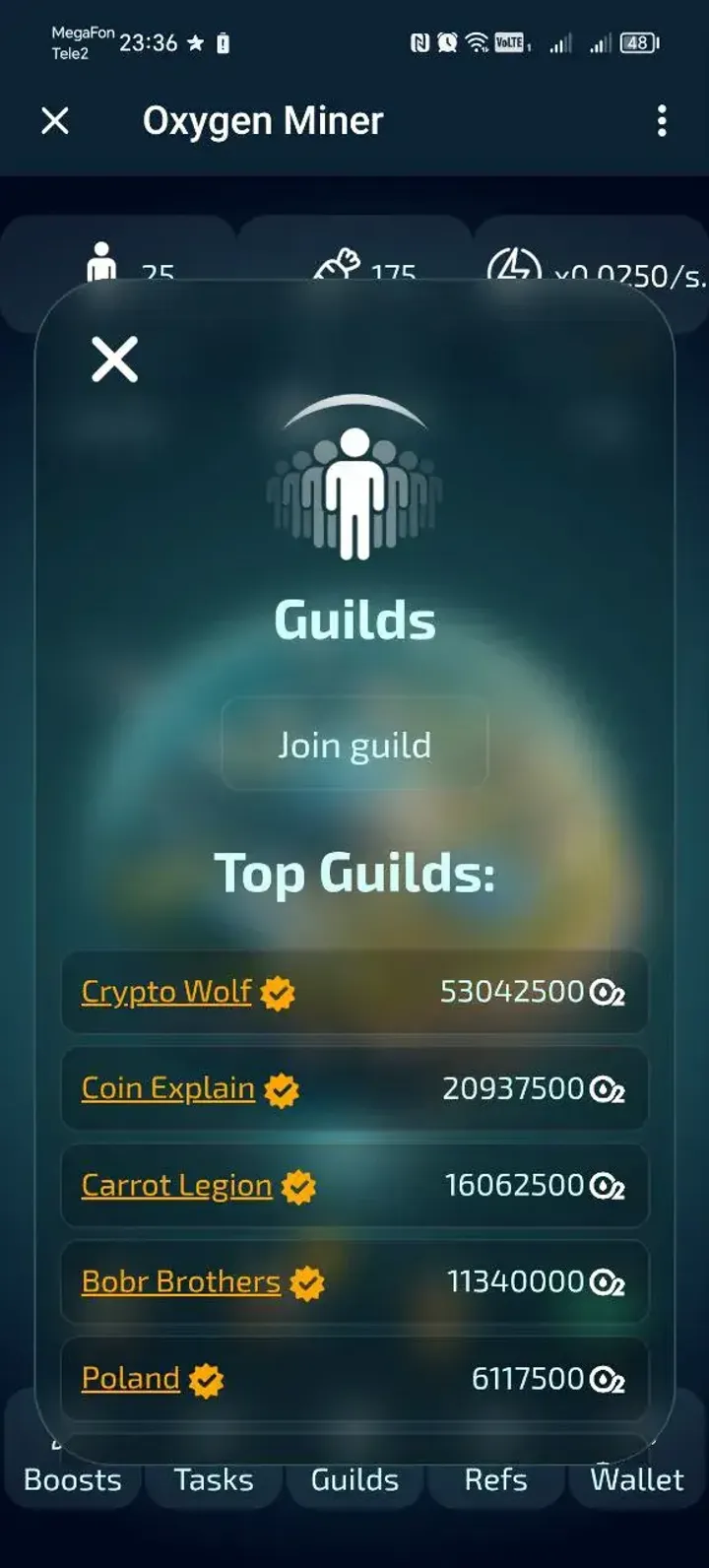 Oxygen Miner — Screenshot 1