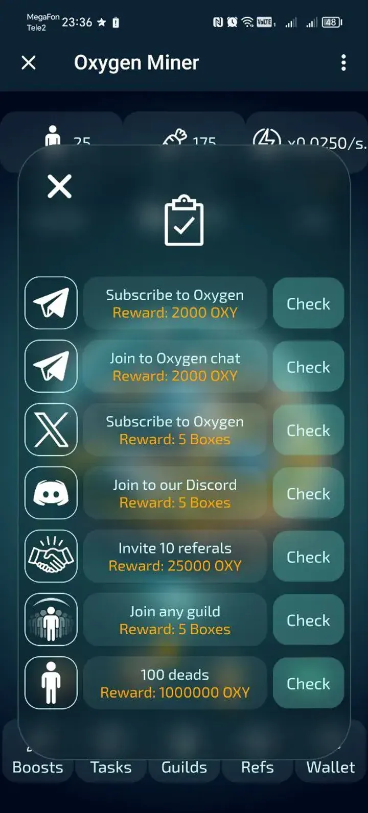 Oxygen Miner — Screenshot 2