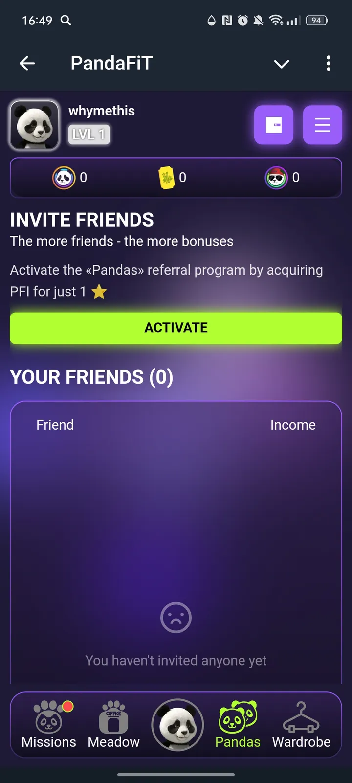 PandaFiT — Screenshot 3