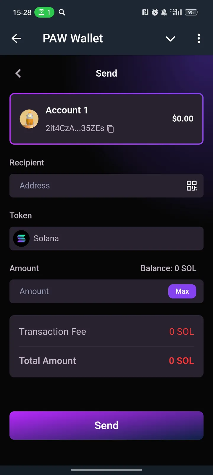PAW Wallet — Screenshot 2