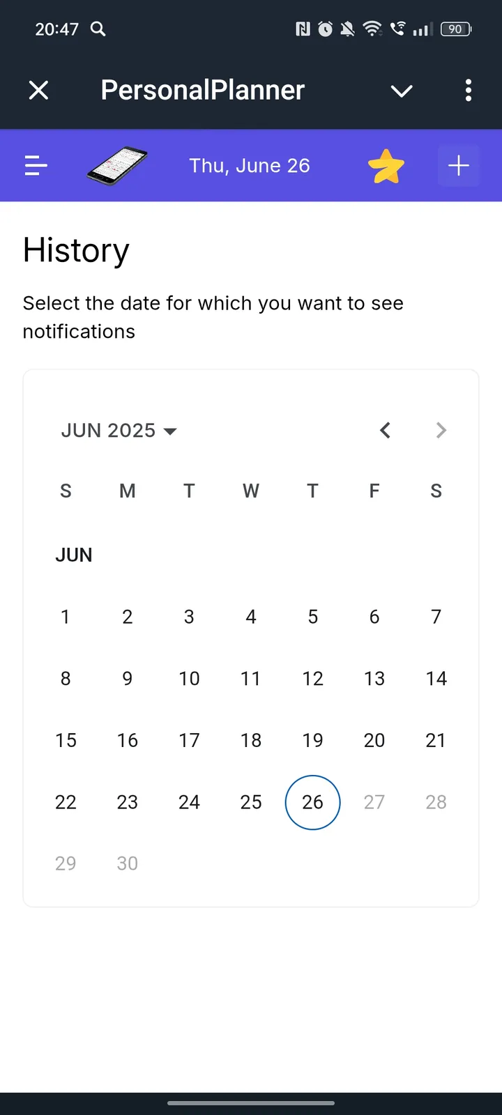 PersonalPlanner — Screenshot 4