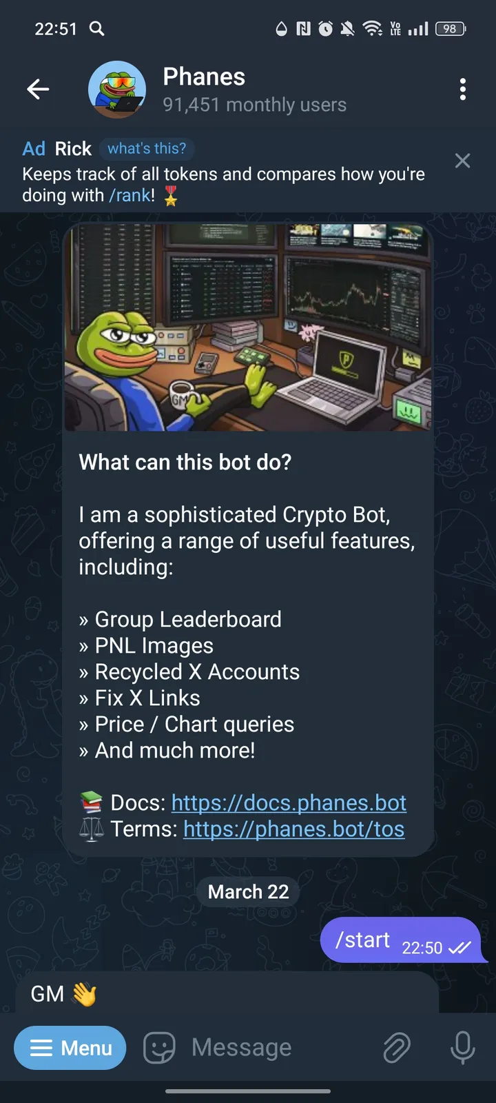 Phanes — Screenshot 1