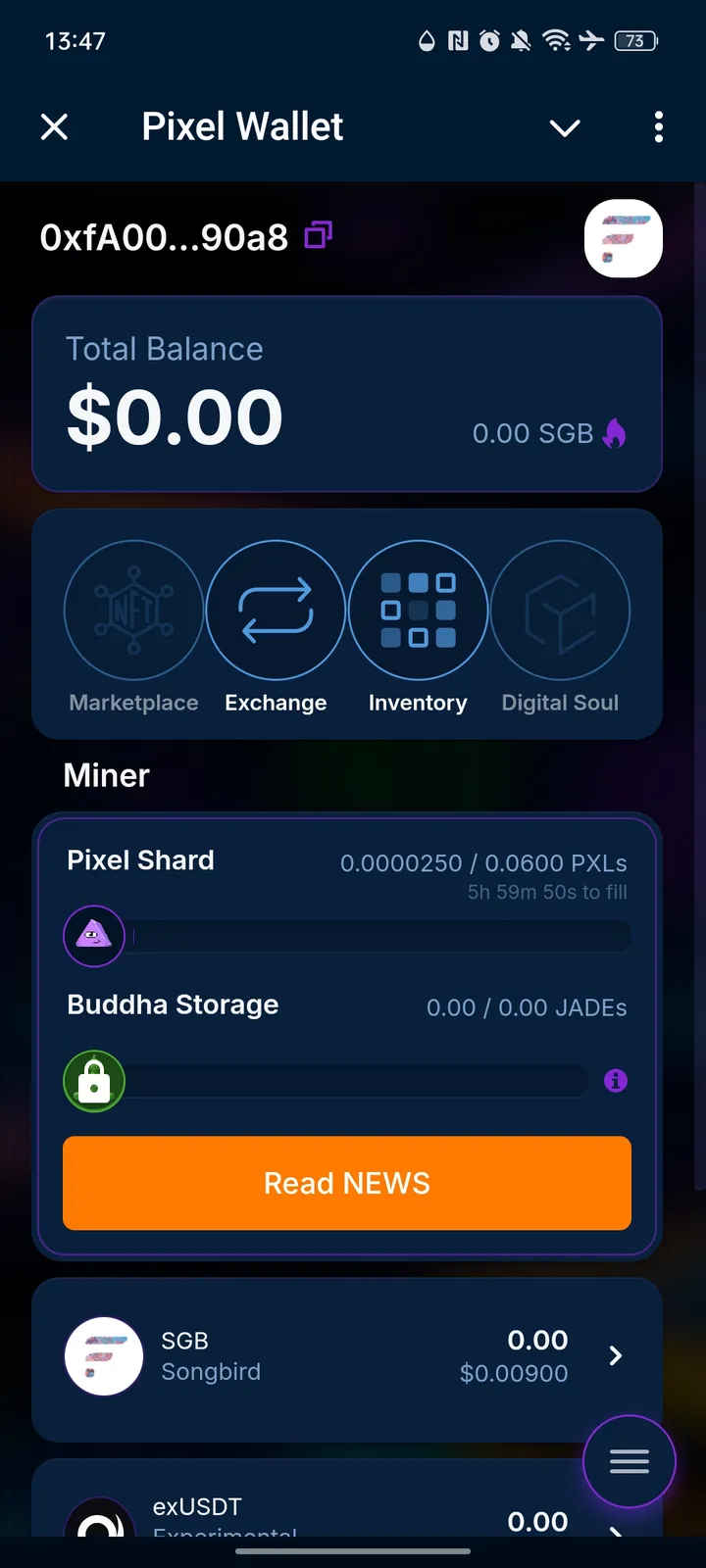 Pixel Wallet — Screenshot 1