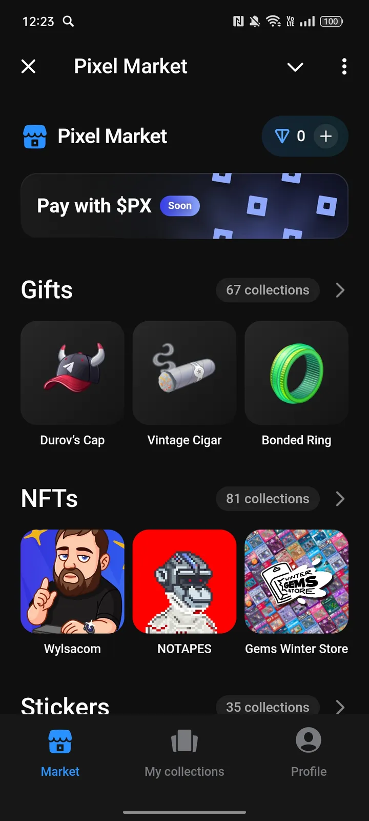 Pixel Market — Screenshot 1