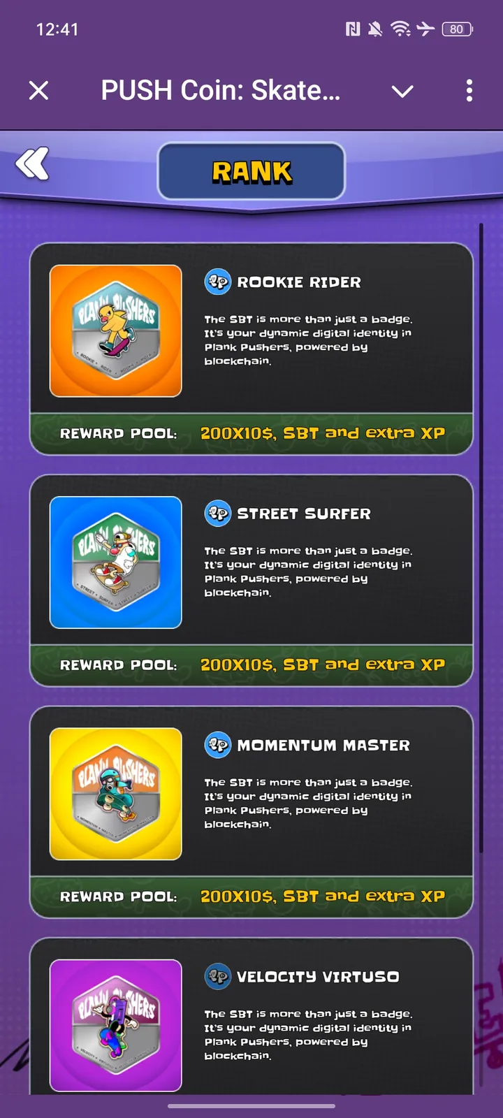 PUSH Coin: Skate-to-Airdrop — Screenshot 2