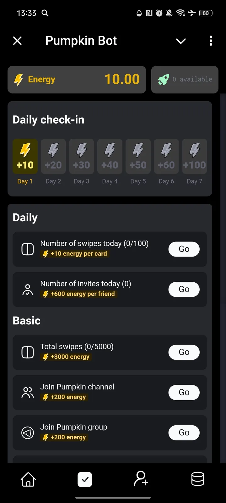 Pumpkin Bot — Screenshot 2