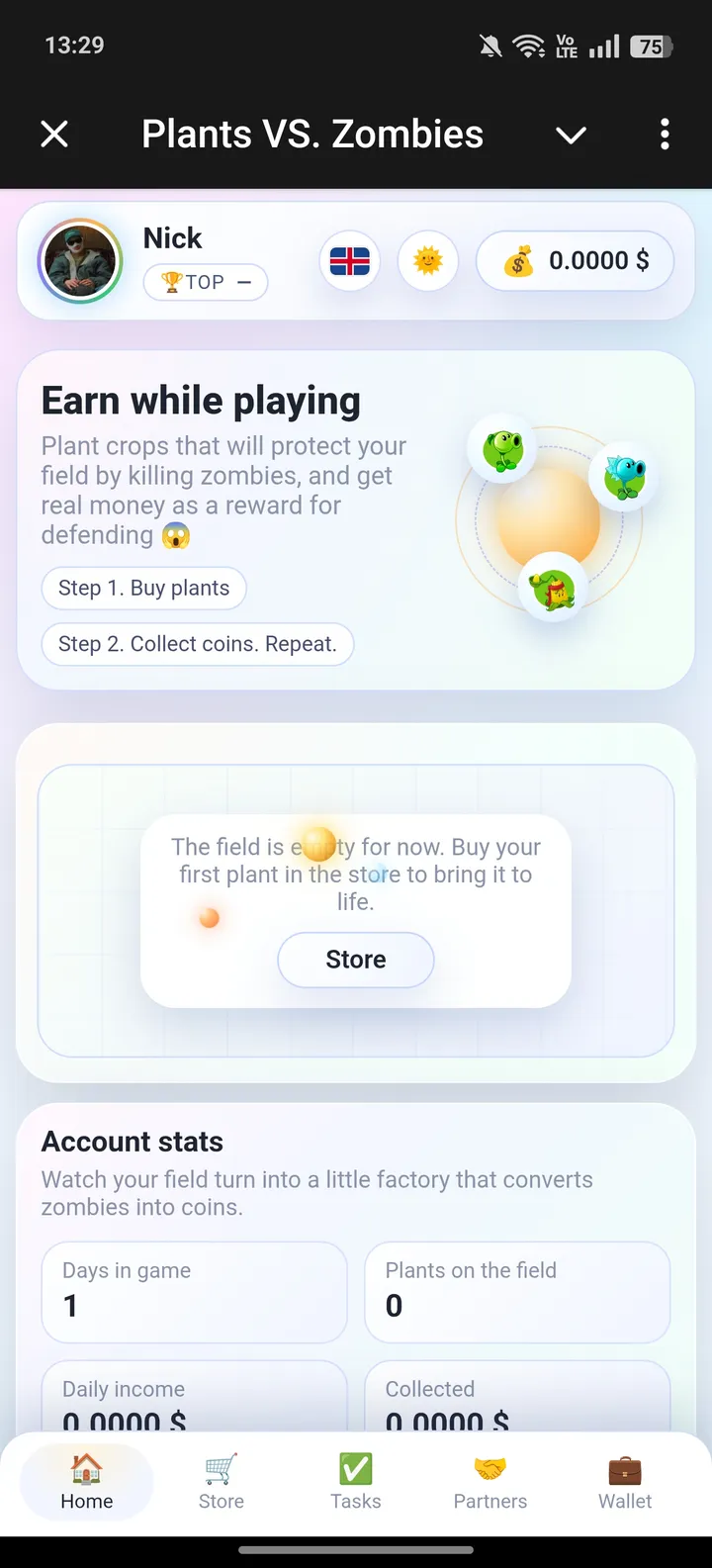 Plants VS. Zombies — Screenshot 1
