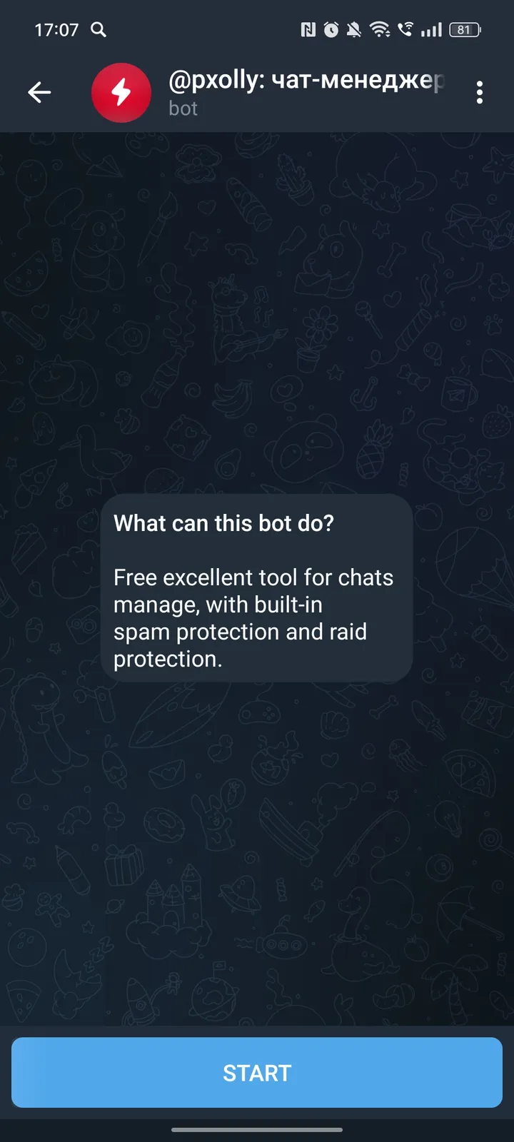 @pxolly: chat manager — Screenshot 1