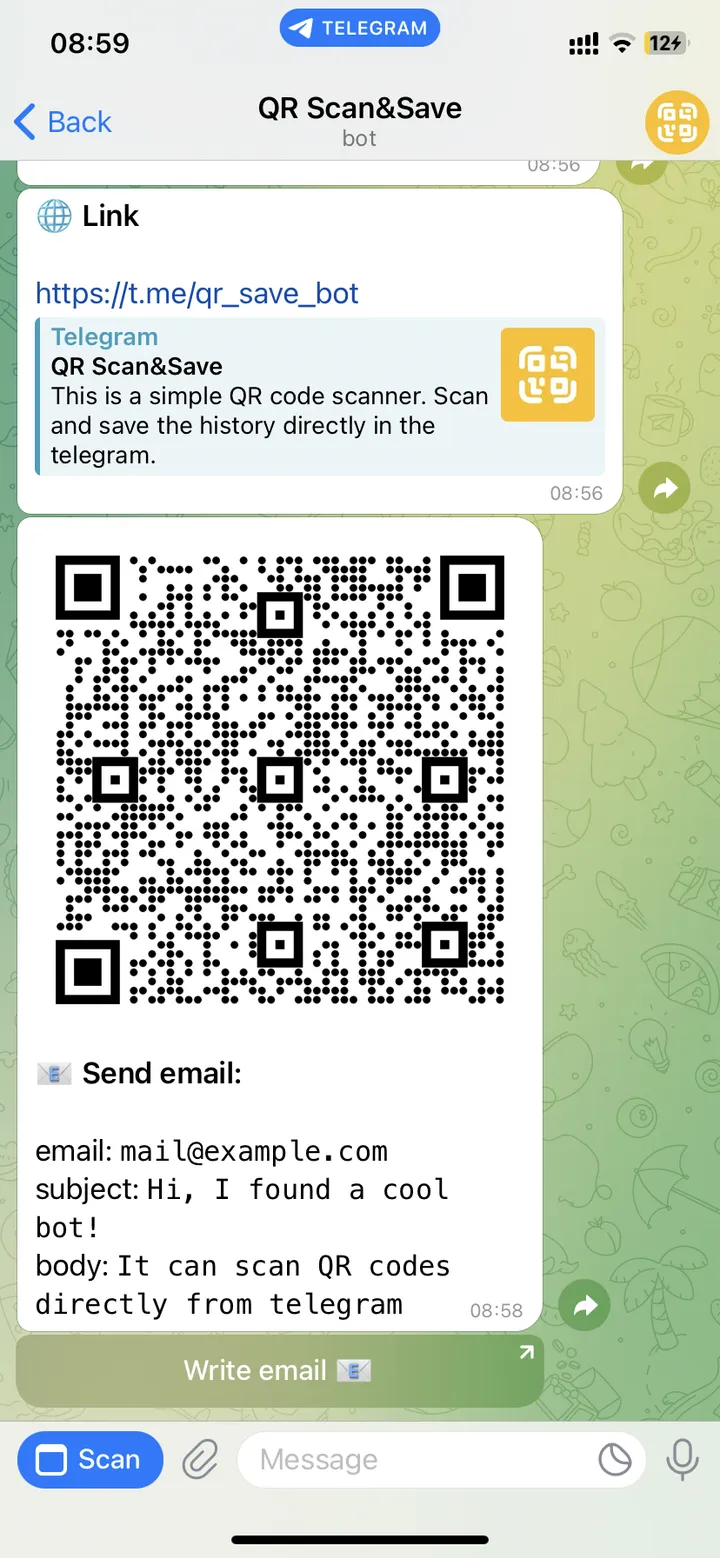 QR Scan&Save — Screenshot 1