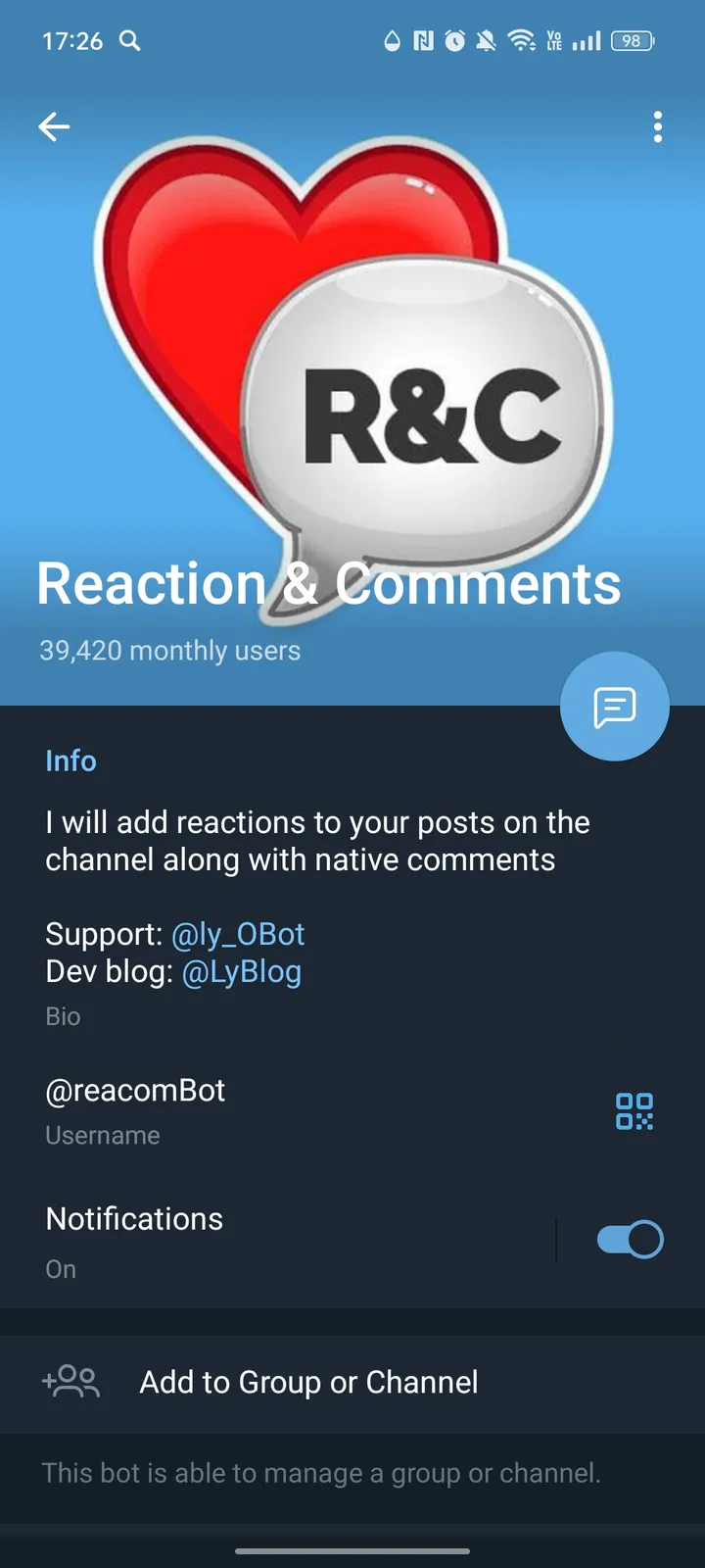 Reaction & Comments — Screenshot 4