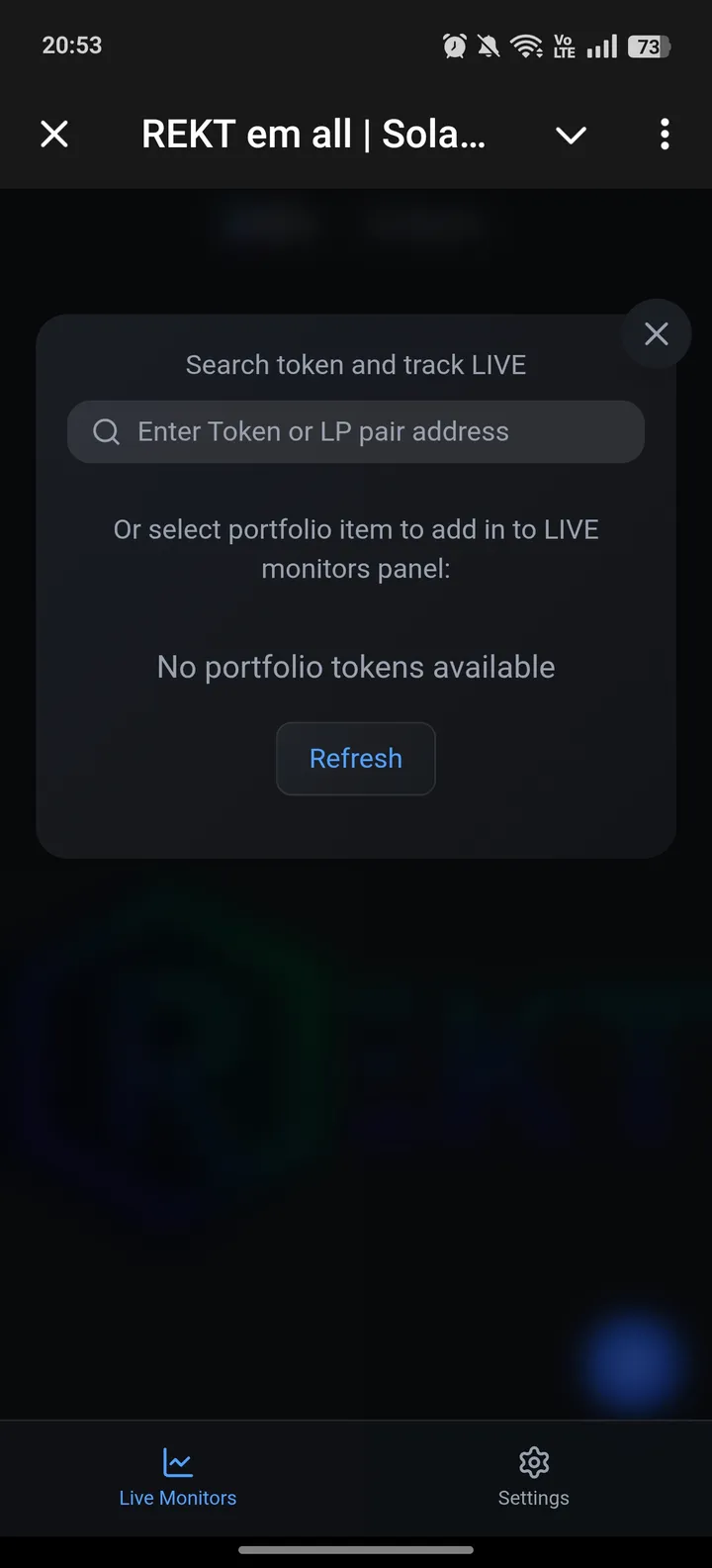 REKT em all | Solana bot — Screenshot 2