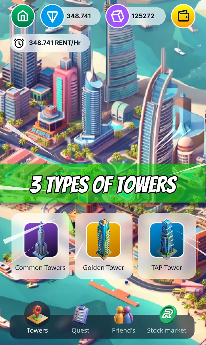 Rent Tycoon Game — Screenshot 1