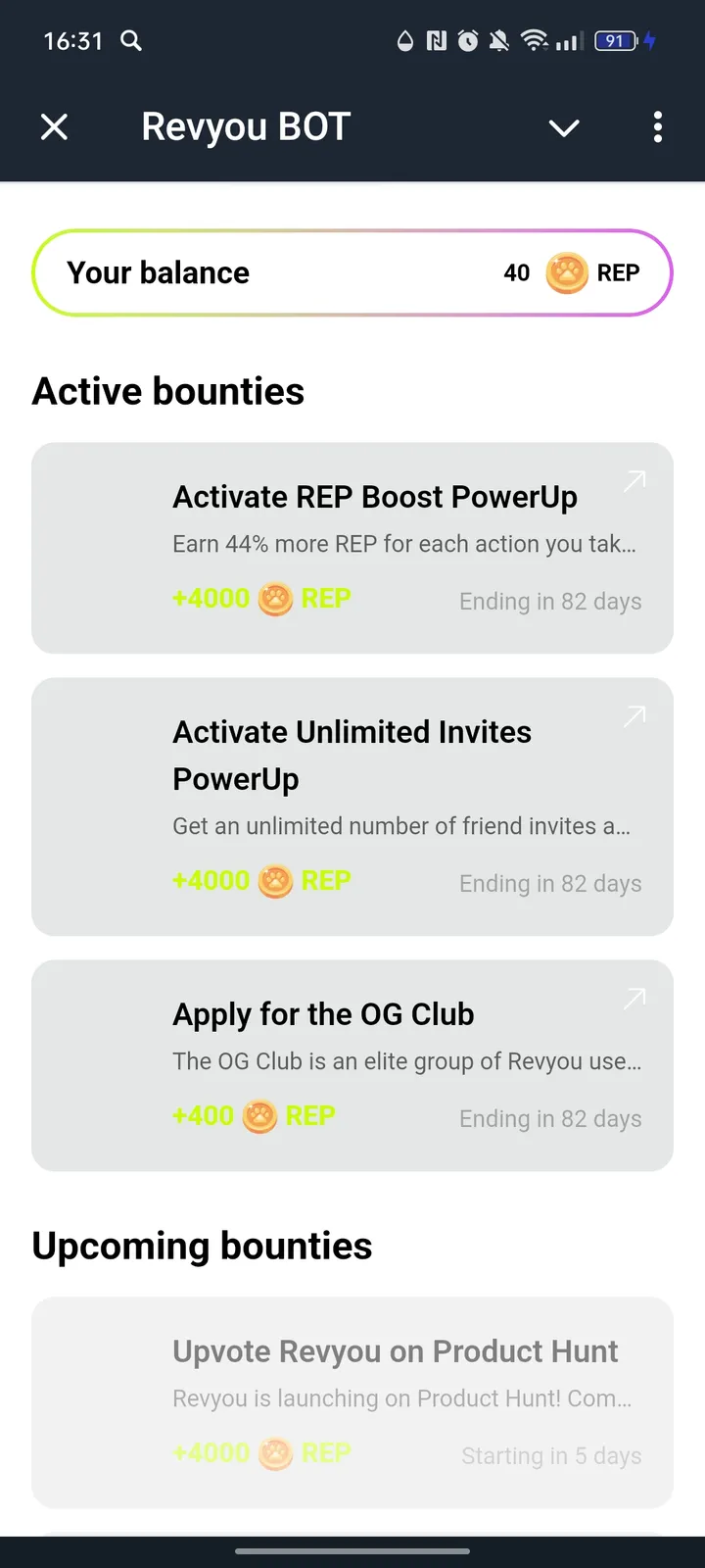 Revyou BOT — Screenshot 1