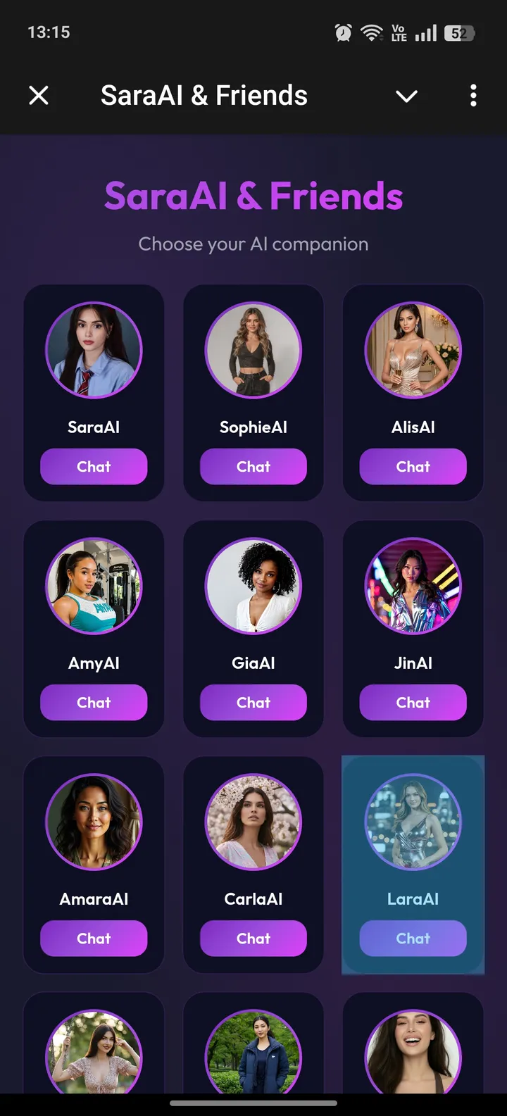 SaraAI & Friends — Screenshot 1