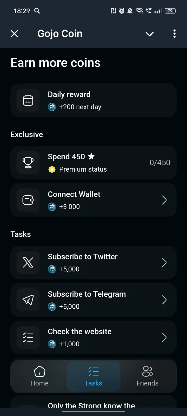 Gojo Coin — Screenshot 2