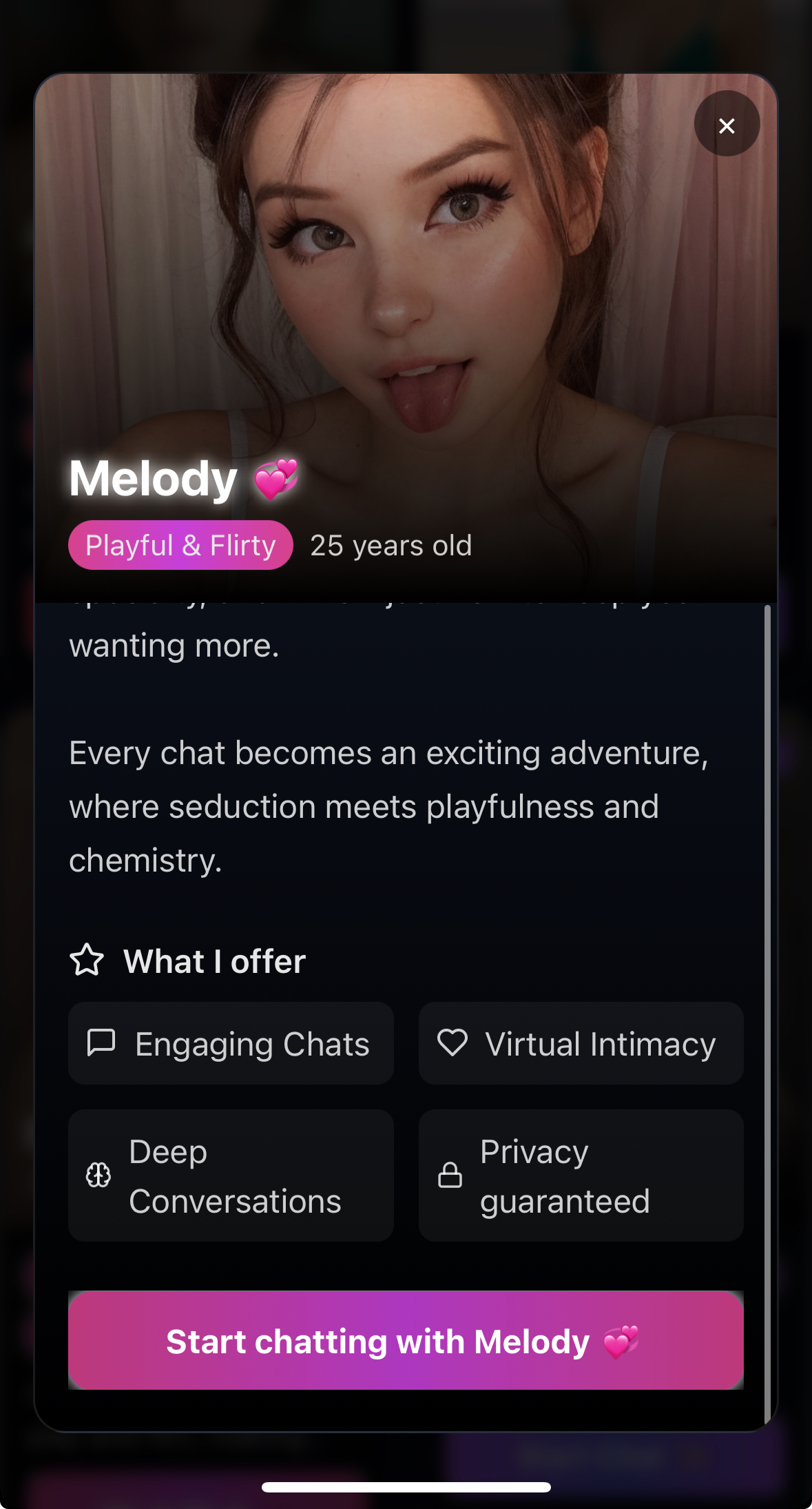 SemoraAI (18 ) - your virtual AI Girlfriend — Screenshot 3