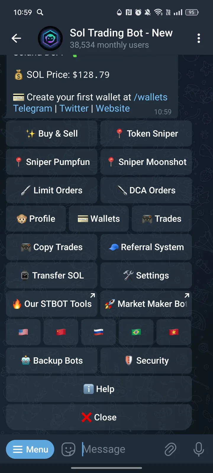 Sol Trading Bot - New — Screenshot 2