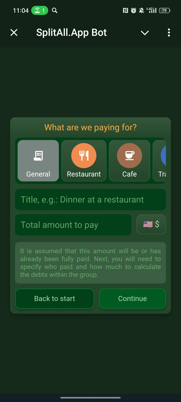 SplitAll.App Bot — Screenshot 2