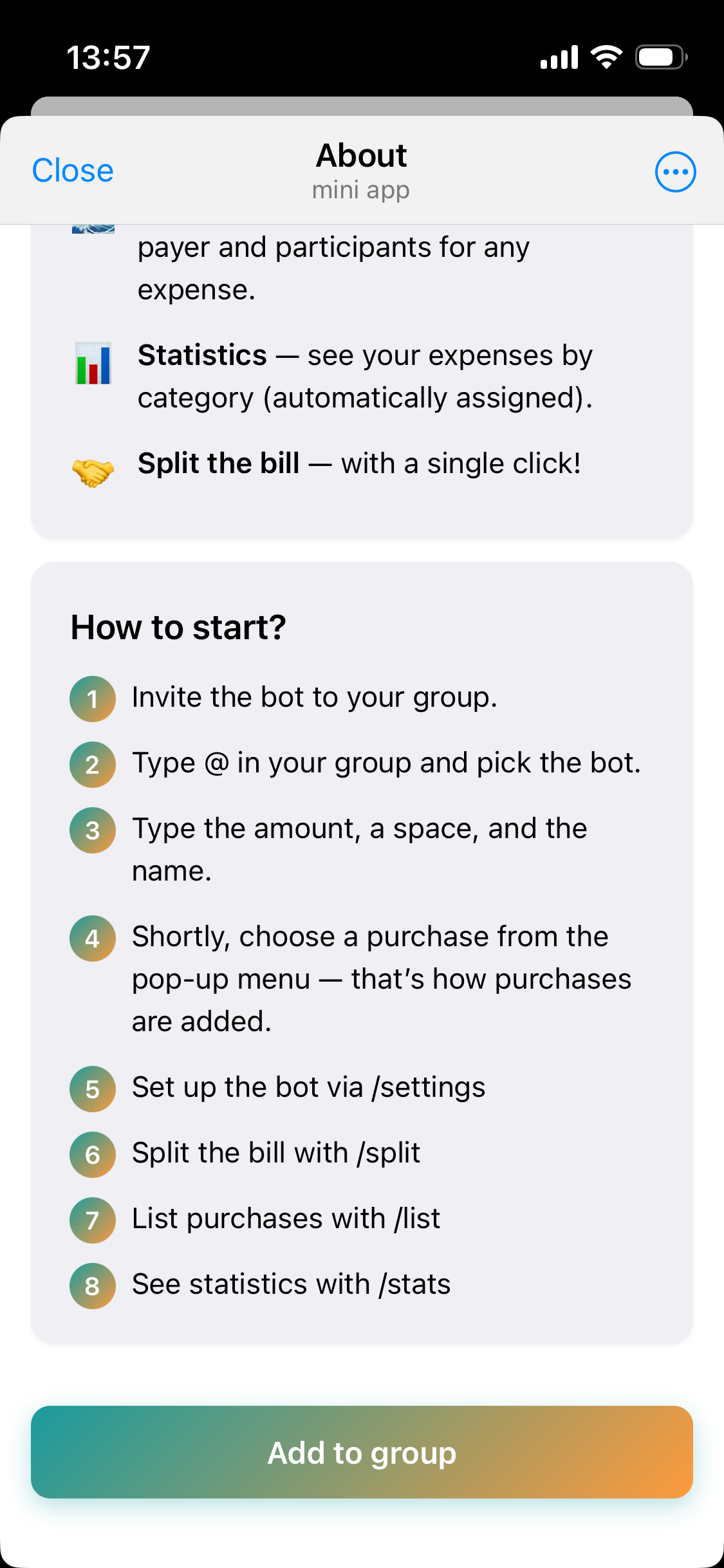Splitty — Screenshot 2