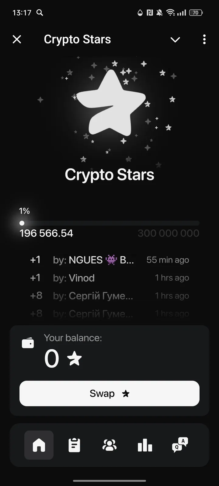 Crypto Stars — Screenshot 1