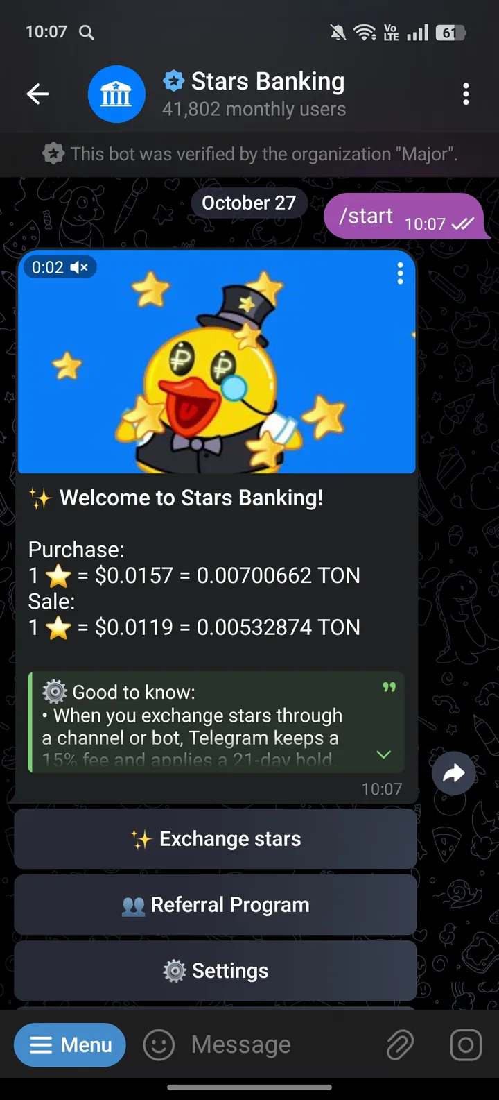 Stars Banking — Screenshot 2