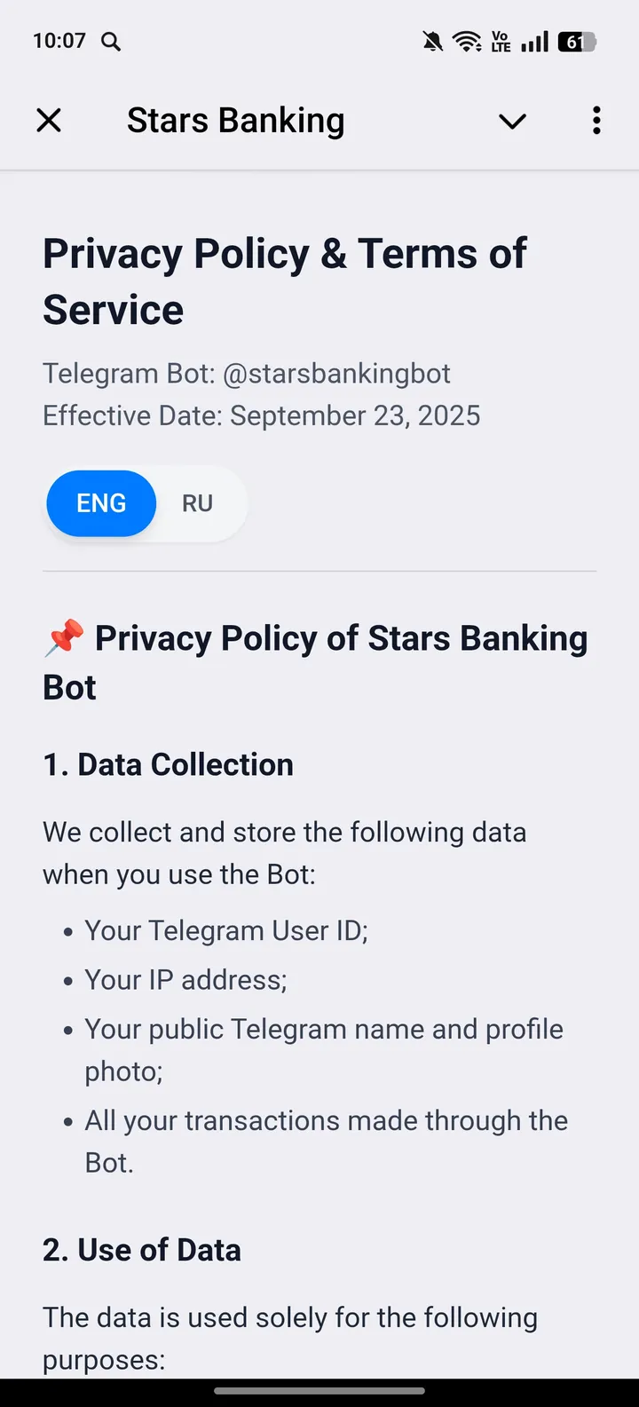 Stars Banking — Screenshot 4