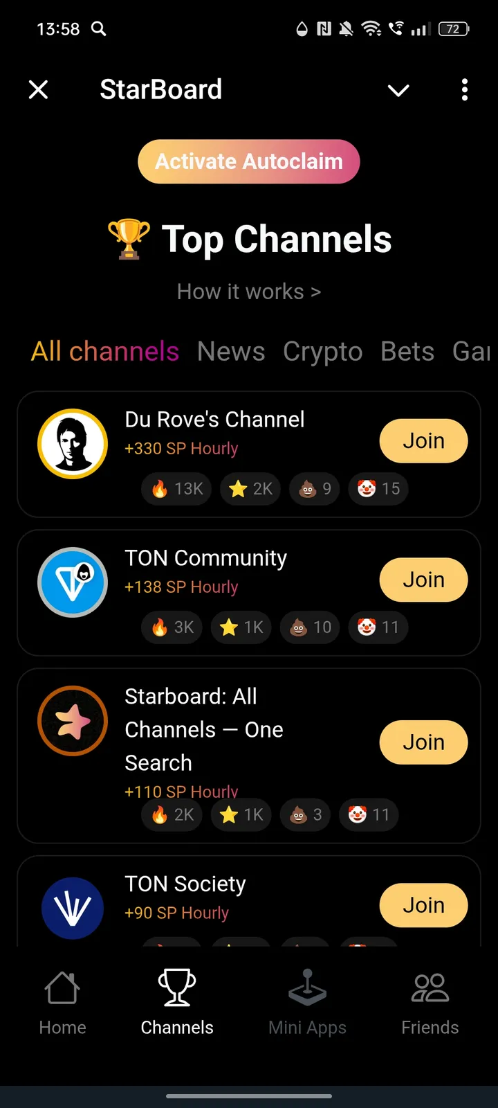 StarBoard — Screenshot 2