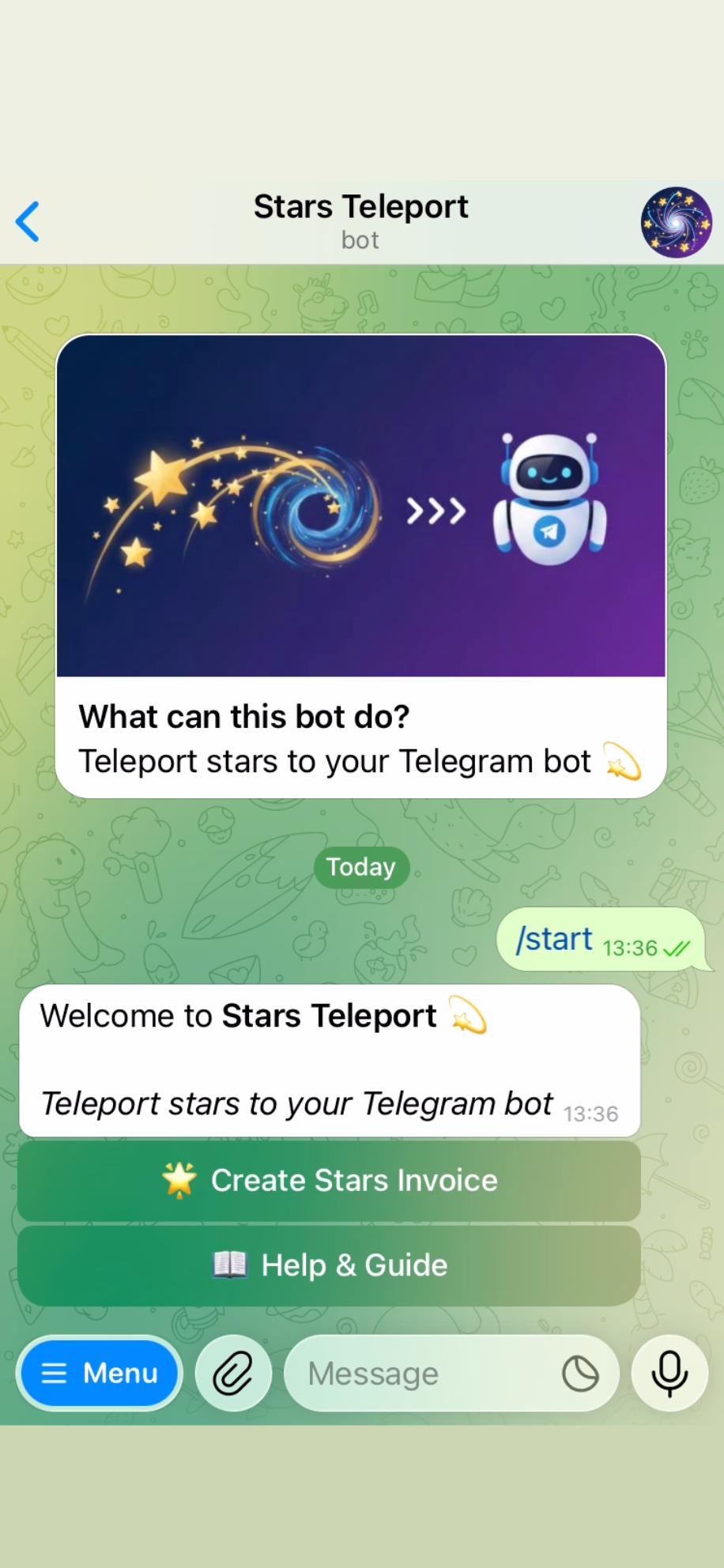 Stars Teleport — Screenshot 1