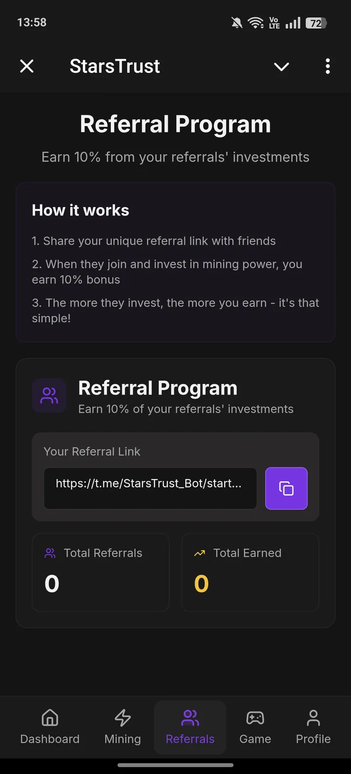 StarsTrust — Screenshot 3