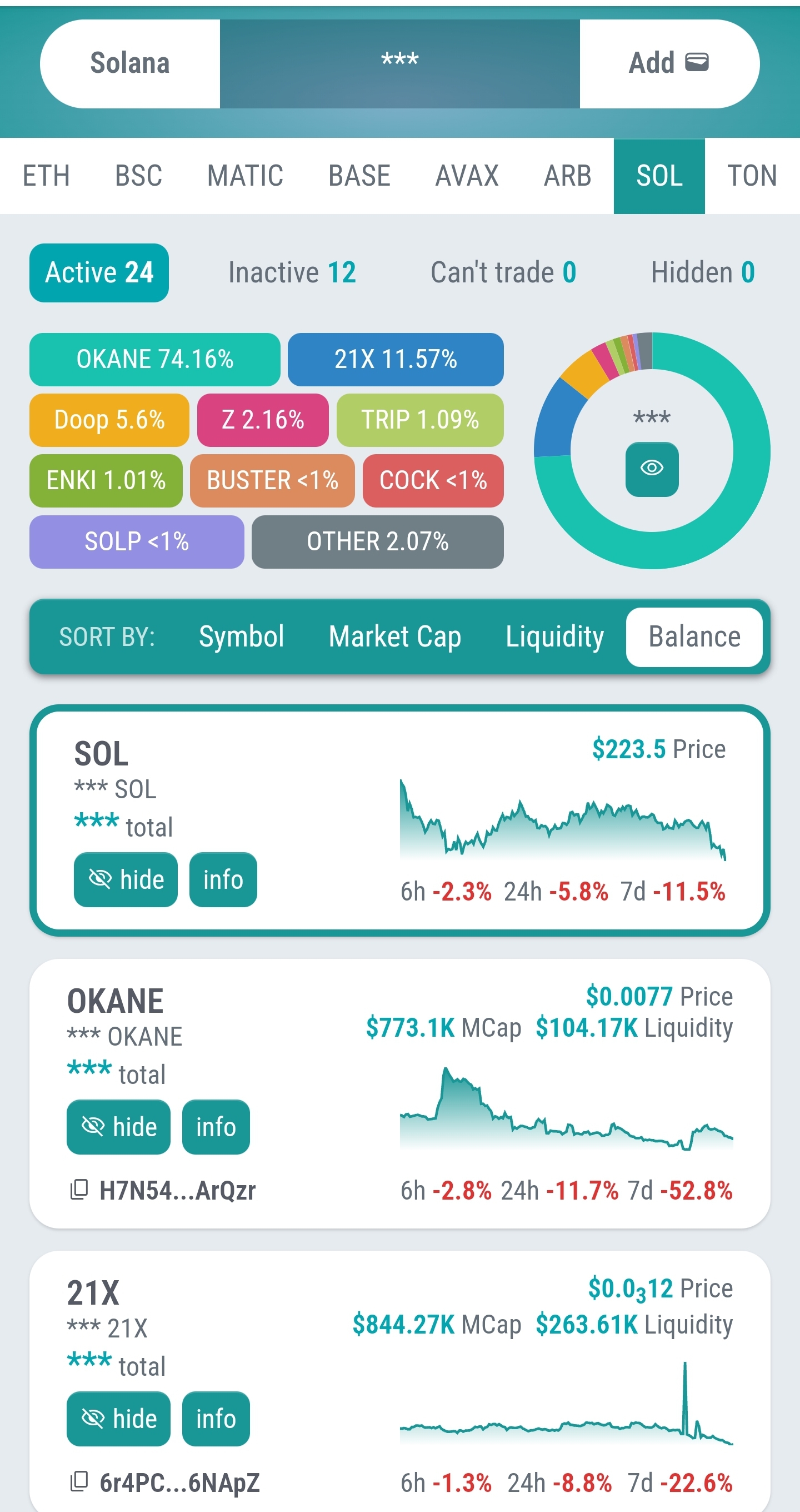 StarWallet Portfolio tracker — Screenshot 7