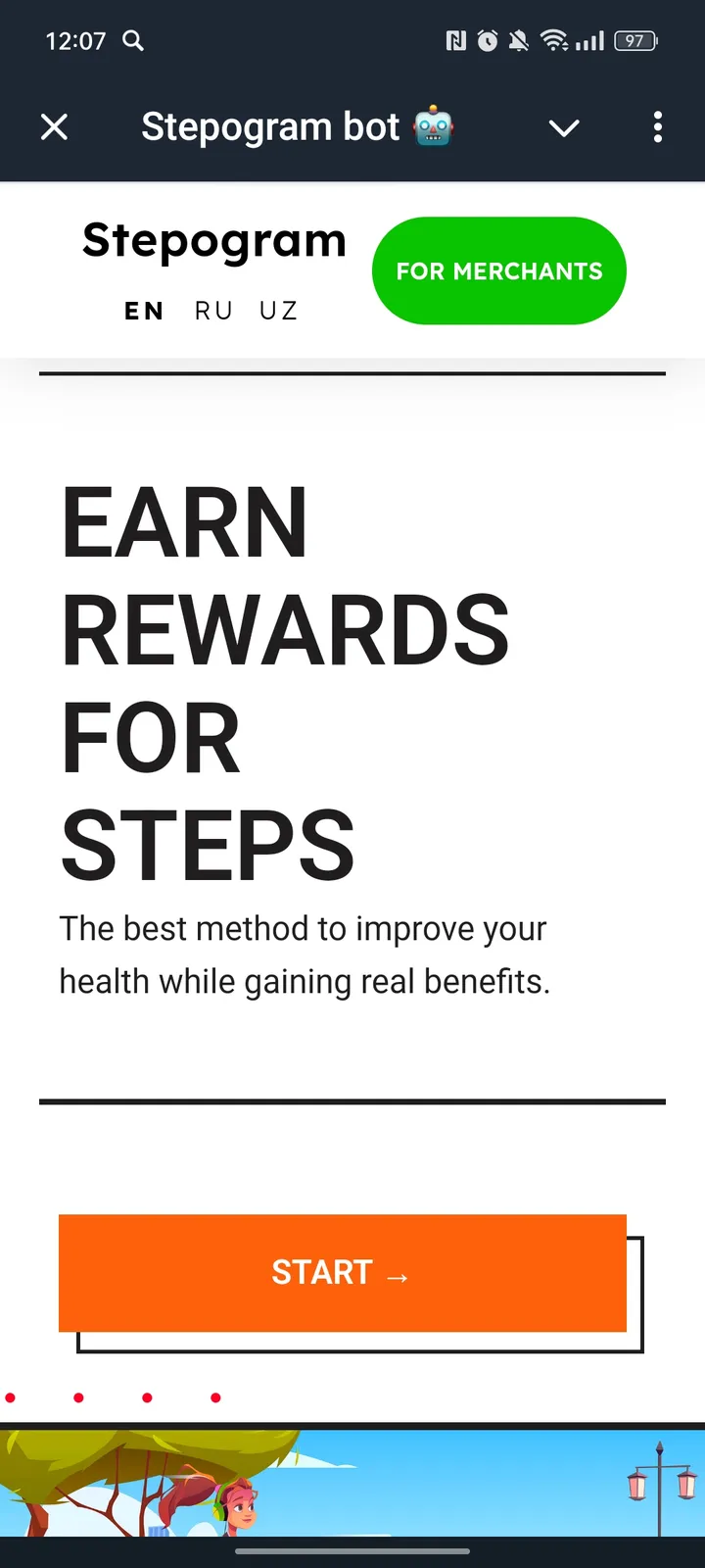 Stepogram bot 🤖 — Screenshot 1