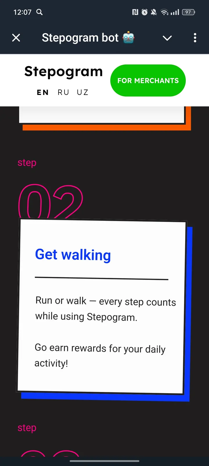 Stepogram bot 🤖 — Screenshot 3