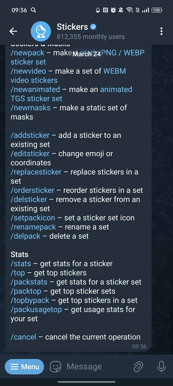 Stickers Bot — Screenshot 2