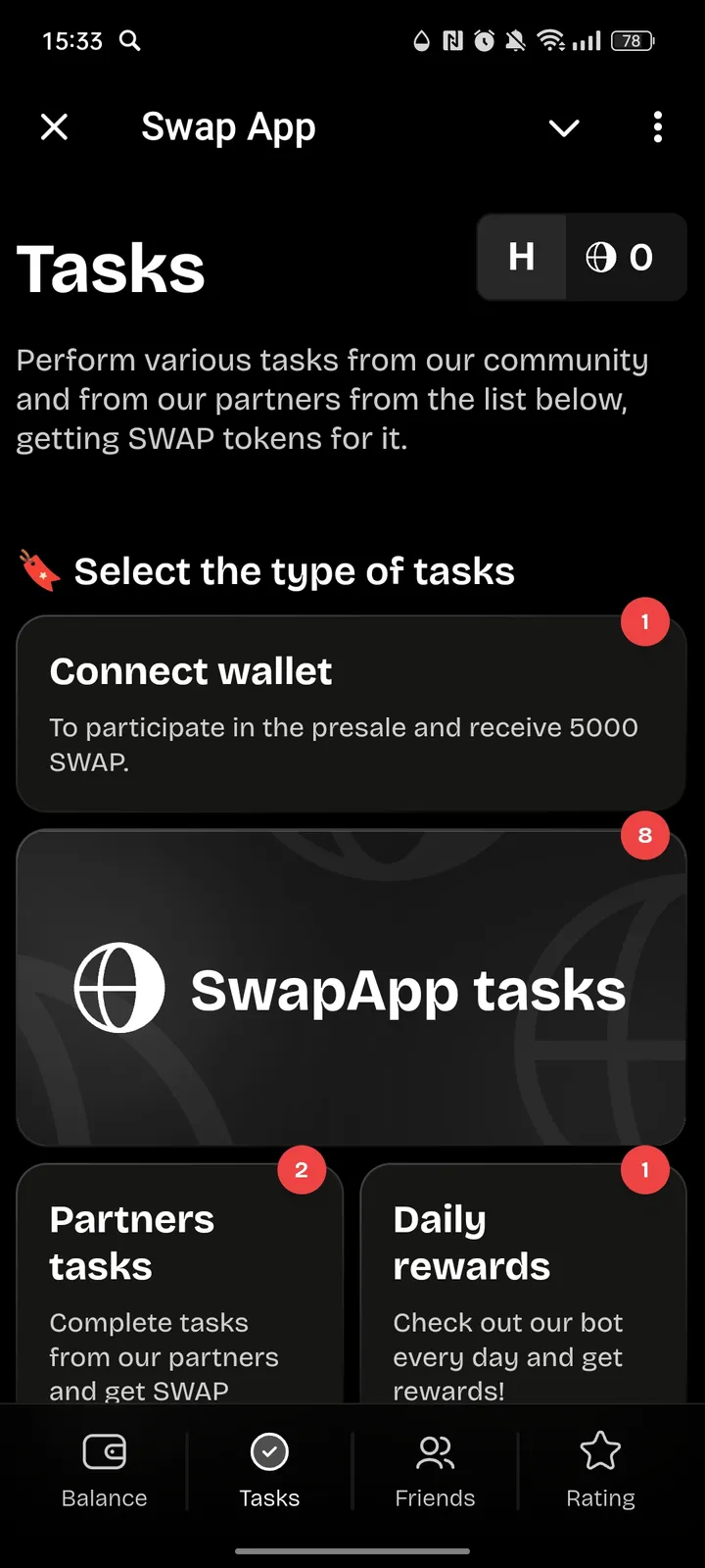 Swap App — Screenshot 2