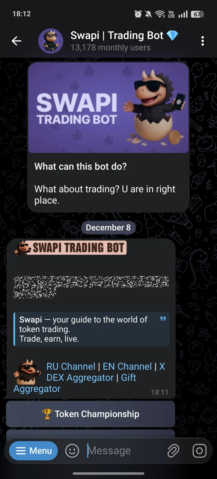 Swapi | Trading Bot 💎 — Screenshot 1