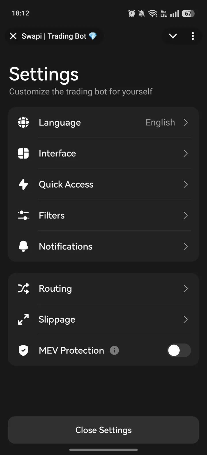 Swapi | Trading Bot 💎 — Screenshot 3
