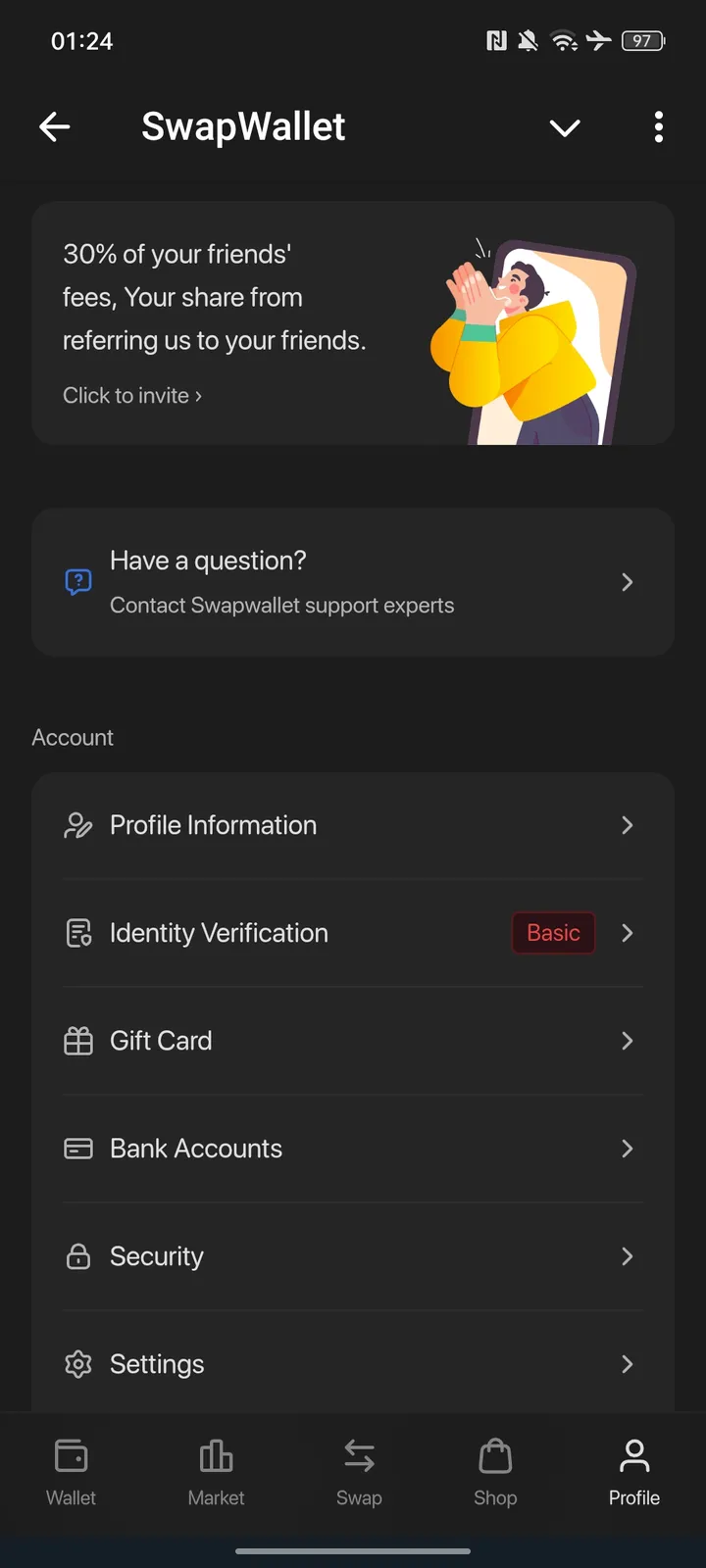 SwapWallet — Screenshot 4