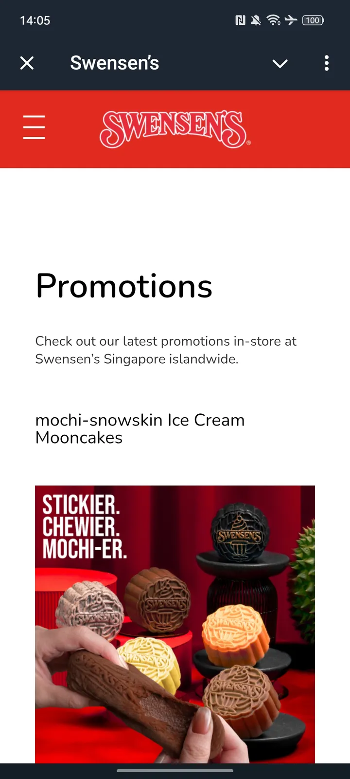 Swensen’s — Screenshot 2