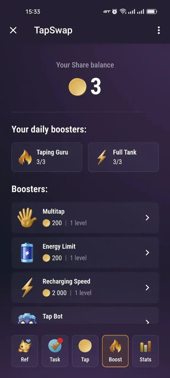 TapSwap — Screenshot 2