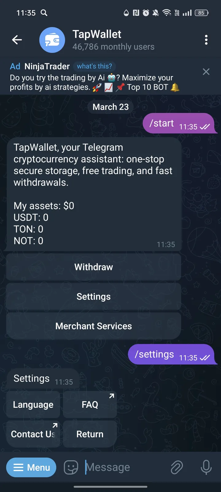 TapWallet — Screenshot 3