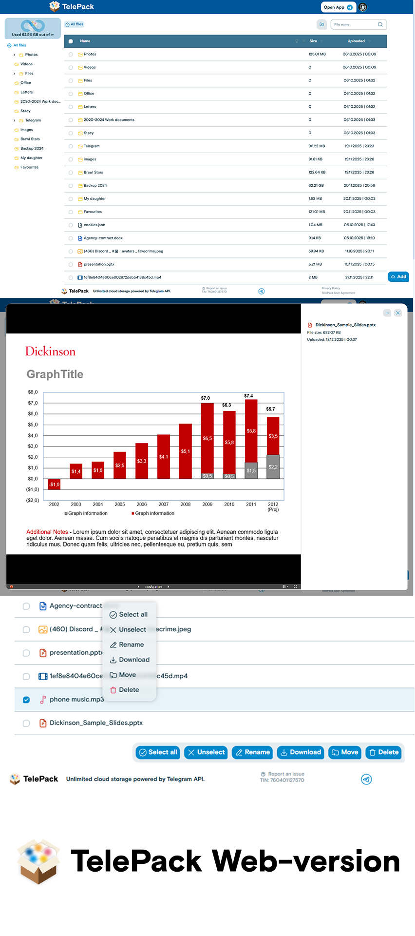 TelePack - Unlimited Cloud Storage — Screenshot 8