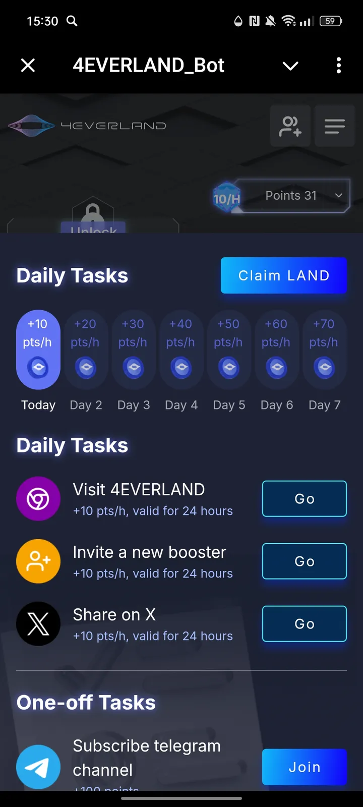 4EVERLAND_Bot — Screenshot 3