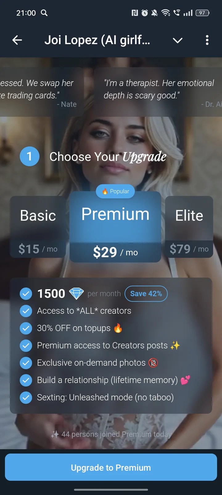 Joi ~ AI girlfriend 🖤 — Screenshot 3