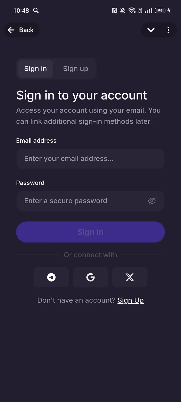 TheOne — Screenshot 2