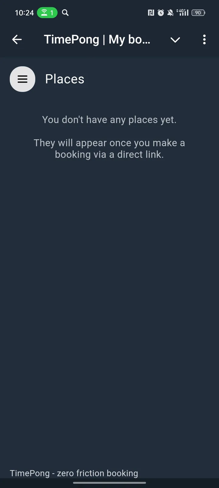 TimePong | My bookings — Screenshot 3