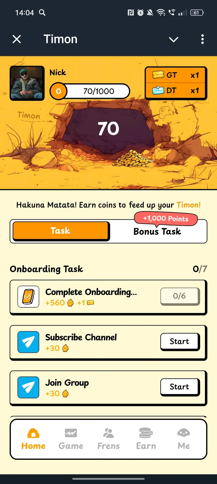 Timon — Screenshot 1