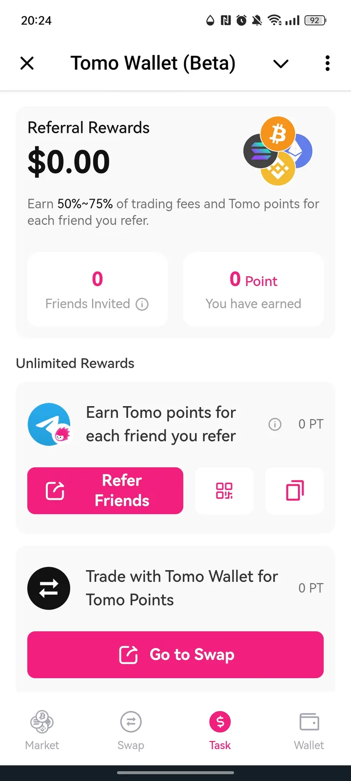 Tomo Wallet — Screenshot 3