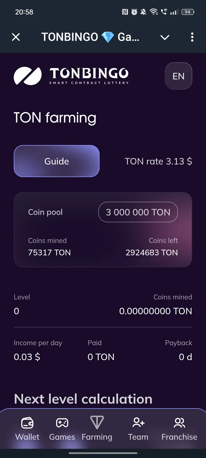 TONBINGO 💎 Games — Screenshot 2