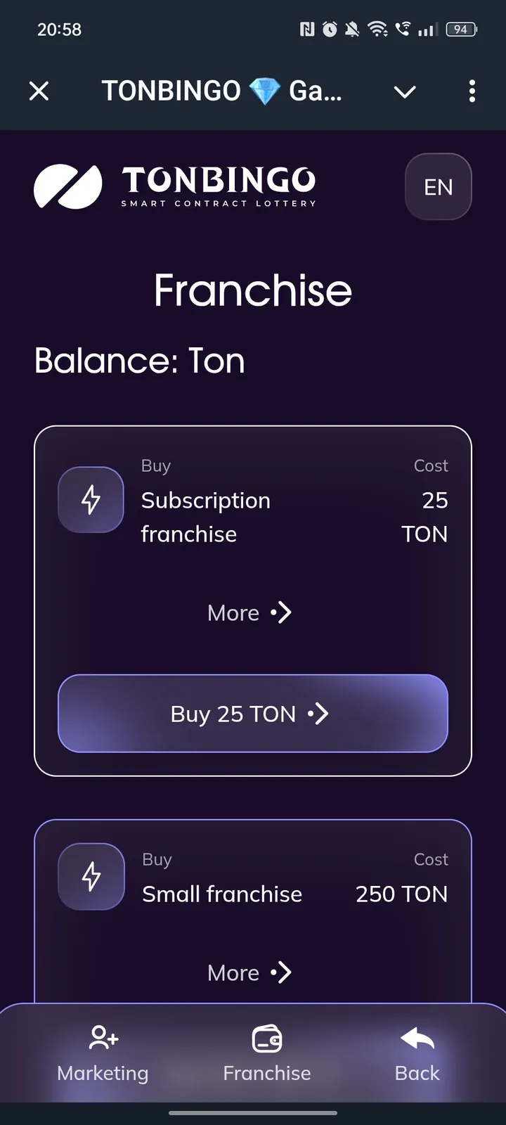 TONBINGO 💎 Games — Screenshot 4